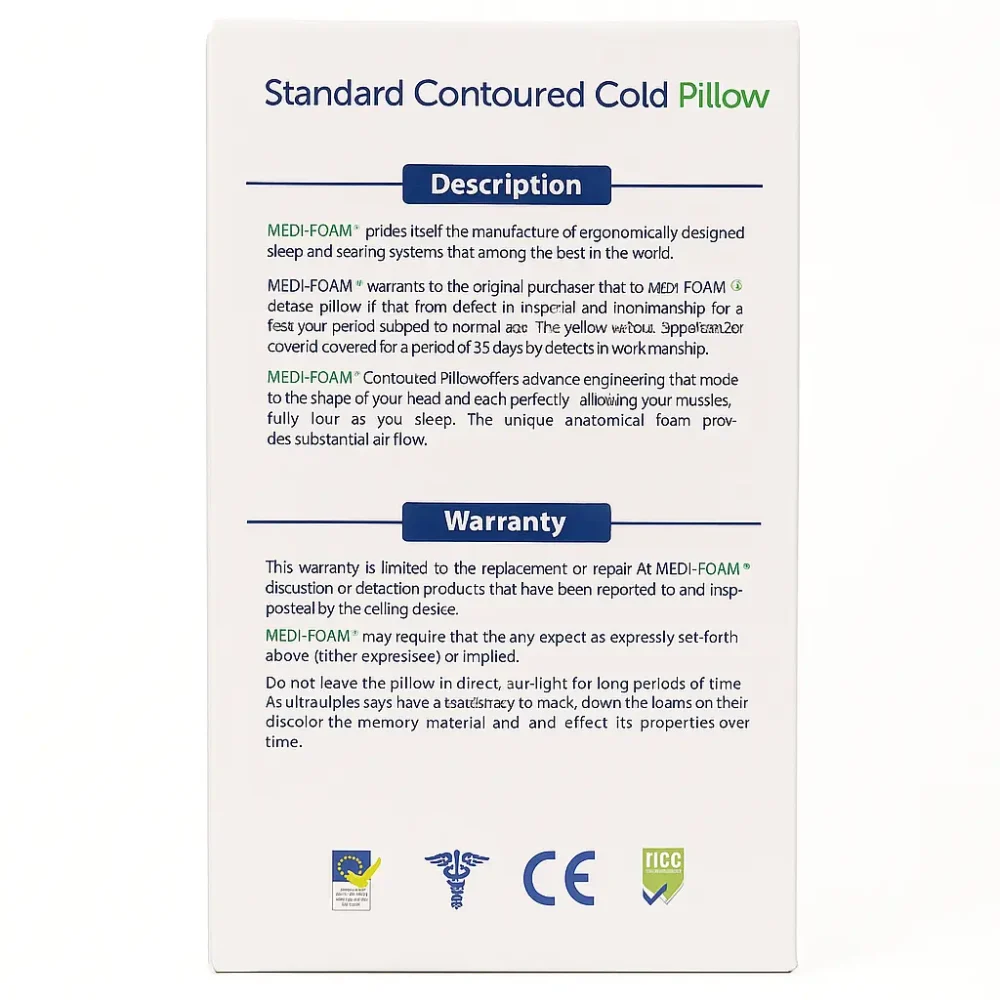 بالش طبی مموری فوم دارای خنک کننده - تصویر 4