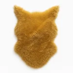 فرشینه خز ترک عسلی خیلی ضخیم از کلکسیون high luxe واردات انحصاری توسط ترک ایپلیک (150در80≈90)