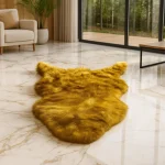 فرشینه خز طلایی 1226hl (150در80) - تصویر 3
