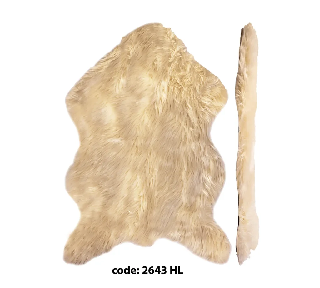فرشینه خز ترک کرمی خیلی ضخیم از کلکسیون high luxe واردات انحصاری توسط ترک ایپلیک (150در80≈90)