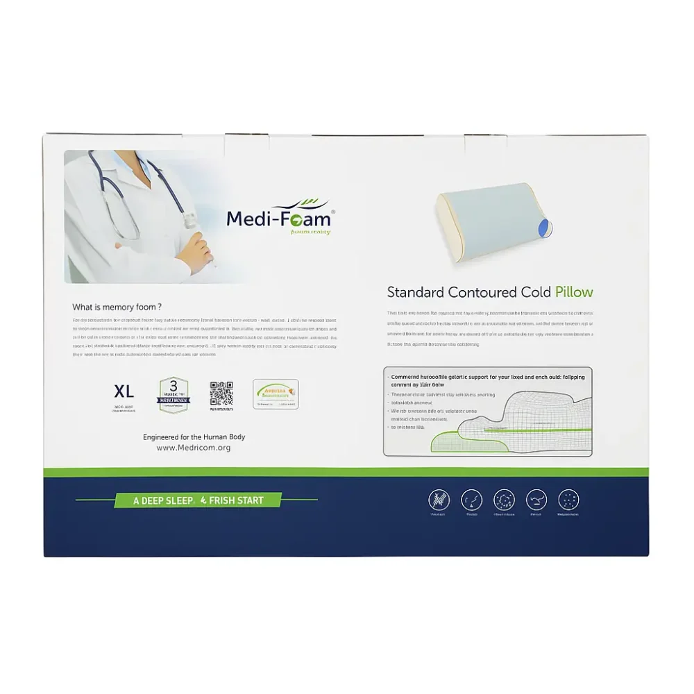 بالش طبی مموری فوم دارای خنک کننده - تصویر 2