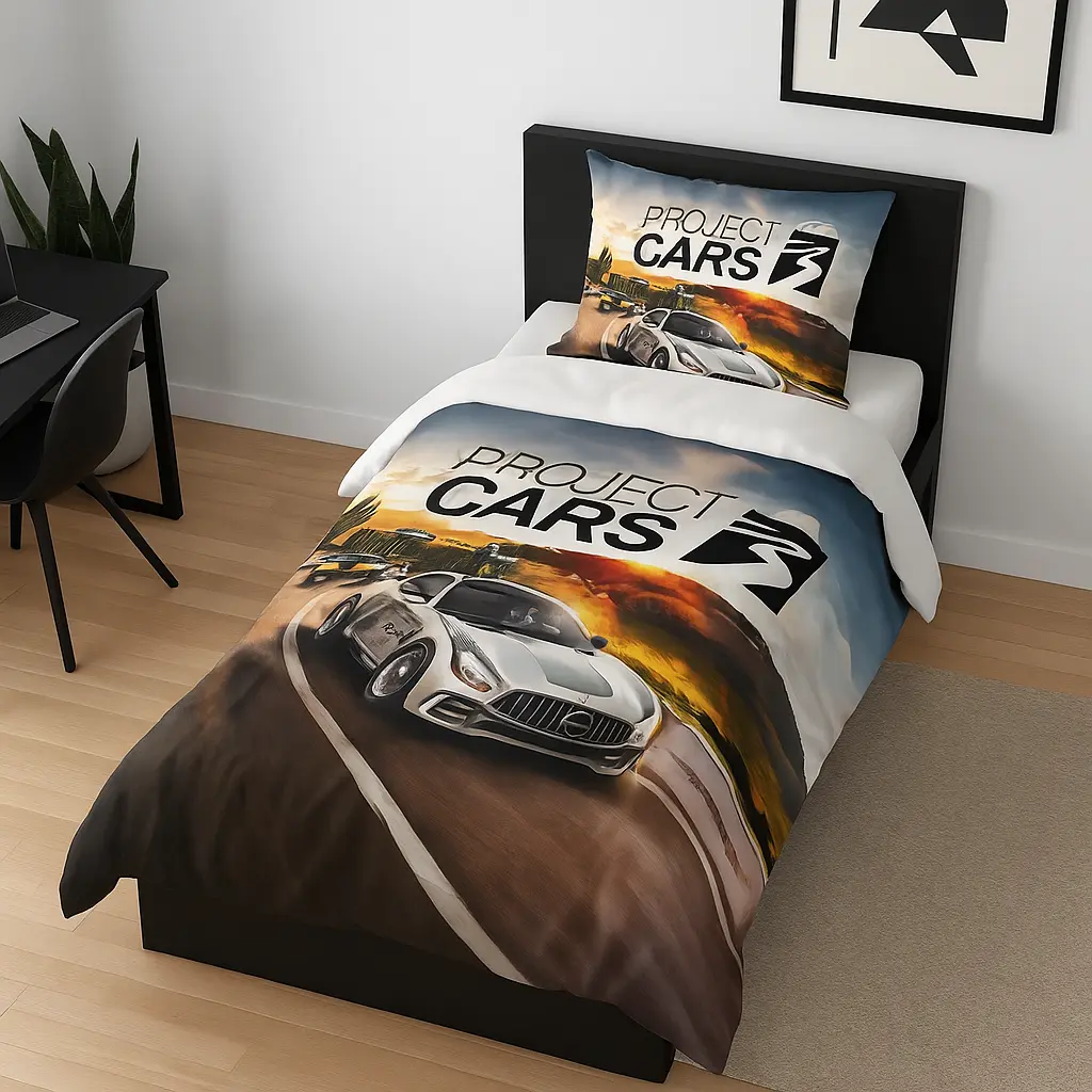 روتختی پسرانه طرح ماشین مسابقه مرسدس از بازی Project CARS 3.