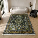 فرشینه طوسی طلایی 4 متری کد H438 - تصویر 3